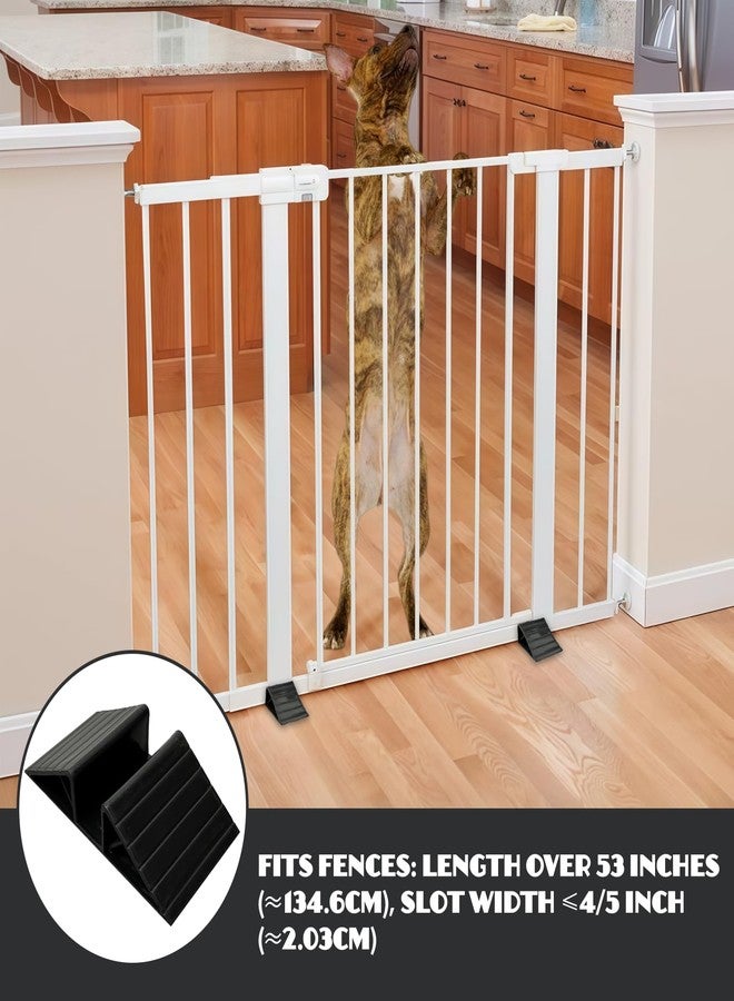 asdmm Pet Gate Triangle Stabilizer Support, Anti-Kick Fall Prevention Reinforcement Card Slot for 4/5 Inch Fence Barrier Stair Railing (2) - Image 5